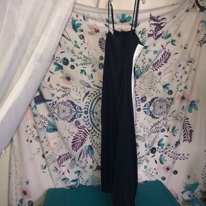 Navy Blue Midi Dress